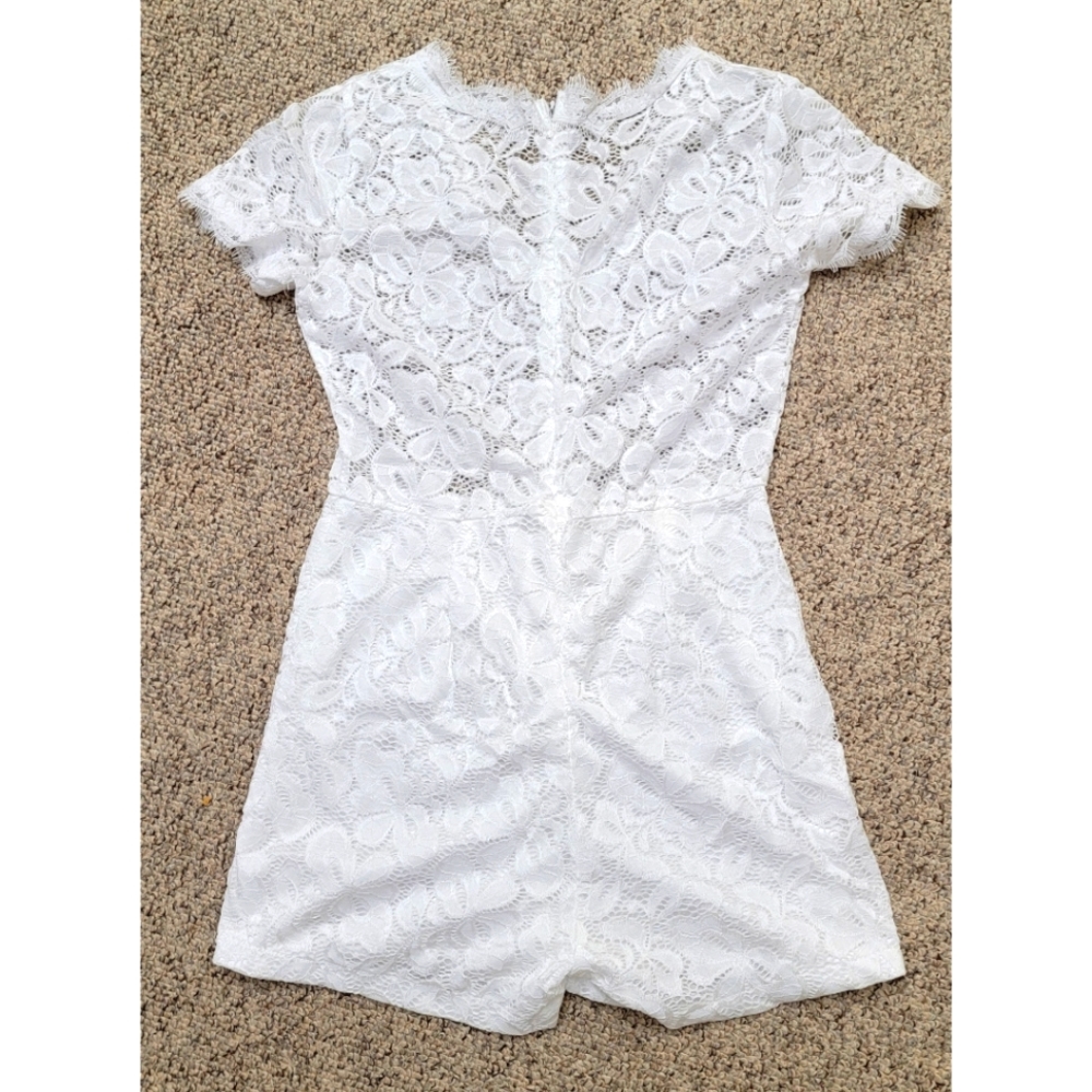 White Lace Romper